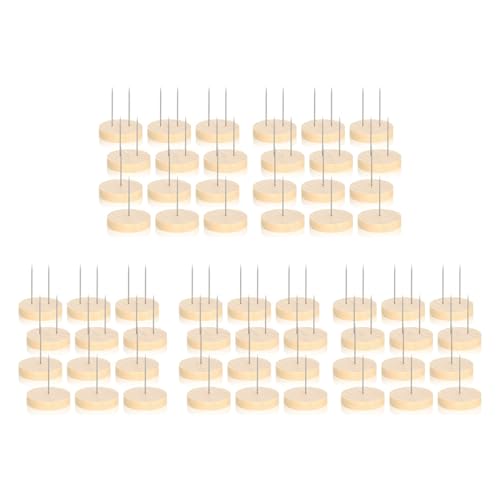 Fivetwofive 60 Stück Häkel-Puppenständer, Puppenständer, Filz, Tierpuppe, Spielzeug, Holzsockelstütze, Actionfigurenständer von Fivetwofive