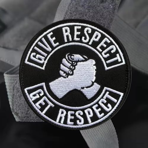GIVE RESPECT GET RESPECT Klett Patch Kampf Militär Moral Bestickter Aufnäher Mit Haken- Und Flauschbänder GIVE RESPECT GET RESPECT Klett Patch Kampf Militär Moral Bestickter Aufnäher Mit Haken- Und Flauschbänder von Fiwzzdur