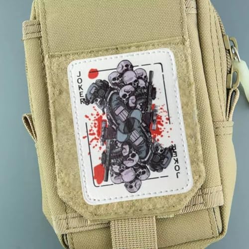 Joker-Schädel Patches Klett Militär 3D PU Drucken Aufnäher DIY Deko Klettpatches Für Rucksack Bundeswehr Jacke Joker-Schädel Patches Klett Militär 3D PU Drucken Aufnäher DIY Deko Klettpatches Für Rucksack Bundeswehr Jacke von Fiwzzdur