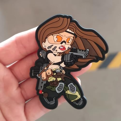 Klett Patch Anime-Mädchen Modernes Militär Moral Taktisch Patches PVC Aufnäher DIY Deko Klettpatches Für Rucksack Bundeswehr Jacke Klett Patch Anime-Mädchen Modernes Militär Moral Taktisch Patches PVC Aufnäher DIY Deko Klettpatches Für Rucksack Bundeswehr Jacke von Fiwzzdur