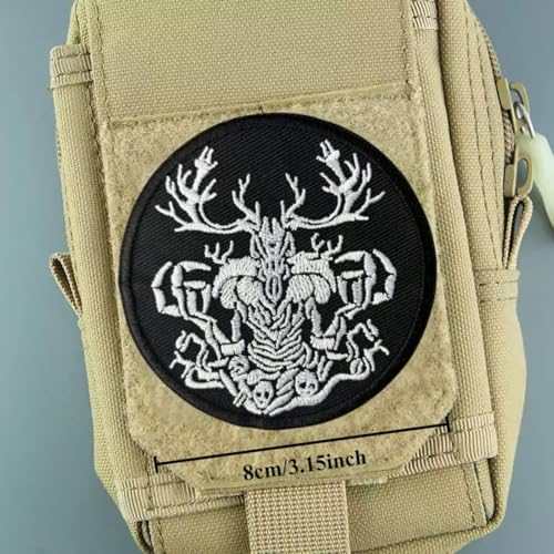 Klett Patch "Drache" Patches Modernes Militär Moral Taktisch Flicken Bestickter Aufnäher mit Haken- und Flauschbänder von Fiwzzdur