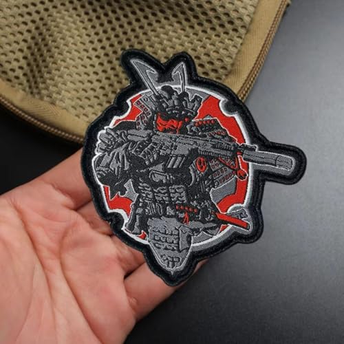 Klett Patch Japan-Krieger Patches Klett Militär Moral Taktisch Flicken Bestickter Aufnäher mit Haken- und Flauschbänder Klett Patch Japan-Krieger Patches Klett Militär Moral Taktisch Flicken Bestickter Aufnäher mit Haken- und Flauschbänder von Fiwzzdur
