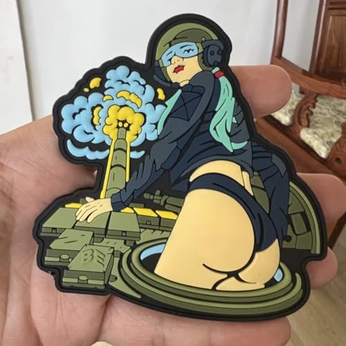 Klett Patch "Weiblicher Soldat Panzerabwehrrakete" Patches Militär PVC Aufnäher DIY Deko Klettpatches für Rucksack Bundeswehr Jacke Klett Patch "Weiblicher Soldat Panzerabwehrrakete" Patches Militär PVC Aufnäher DIY Deko Klettpatches für Rucksack Bundeswehr Jacke von Fiwzzdur