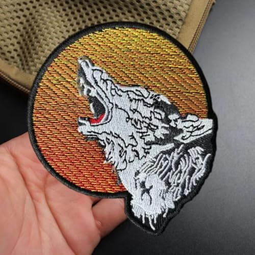 "Wolf " Patches Klett Militär Moral Taktisch Flicken Bestickter Aufnäher DIY Deko Klettpatches Für Rucksack Bundeswehr Jacke "Wolf " Patches Klett Militär Moral Taktisch Flicken Bestickter Aufnäher DIY Deko Klettpatches Für Rucksack Bundeswehr Jacke von Fiwzzdur