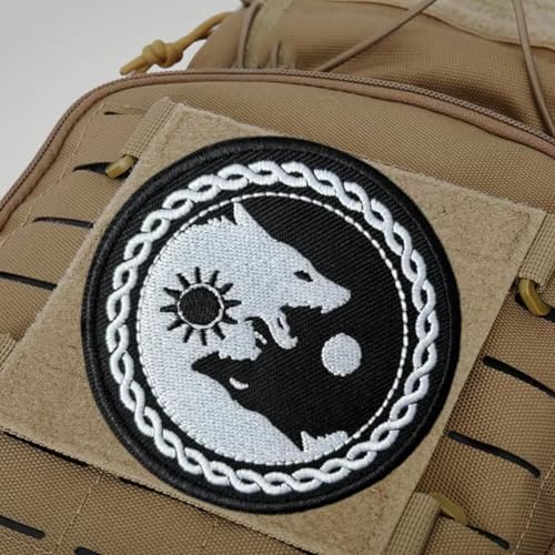 “wolf” Patches Klett Militär Moral Bestickter Aufnäher DIY Deko Klettpatches Für Rucksack Bundeswehr Jacke von Fiwzzdur