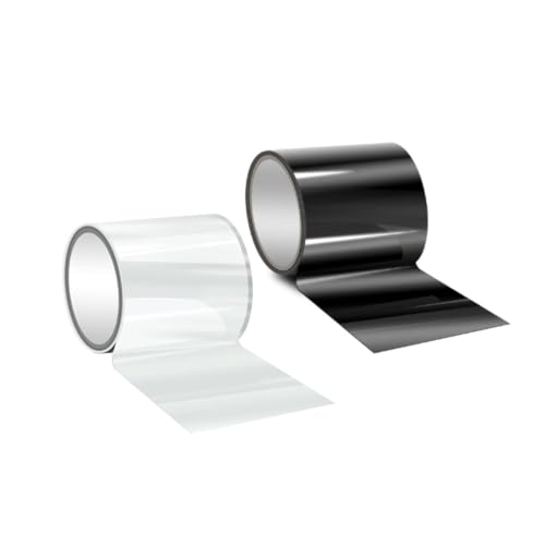Fix Tape, Wasserdichtes Montageband - 2er Pack - 2x 10x150 cm Klutape - Transparent/Schwarz - Reparaturband - Flextape - Klebeband für Aufgaben Fix Tape, Wasserdichtes Montageband - 2er Pack - 2x 10x150 cm Klutape - Transparent/Schwarz - Reparaturband - Flextape - Klebeband für Aufgaben von Fix Tape