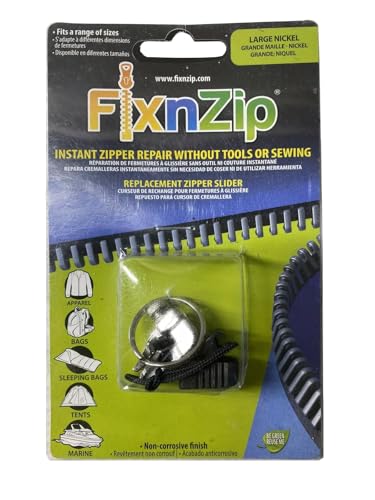 FixnZip Reißverschluss zum Nähen, Nickel, groß FixnZip Reißverschluss zum Nähen, Nickel, groß von FixnZip