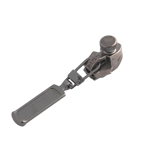 FixnZip Ersatz-Reißverschluss zum Nähen, mittlere Größe, in Schwarz, Nickel von FixnZip