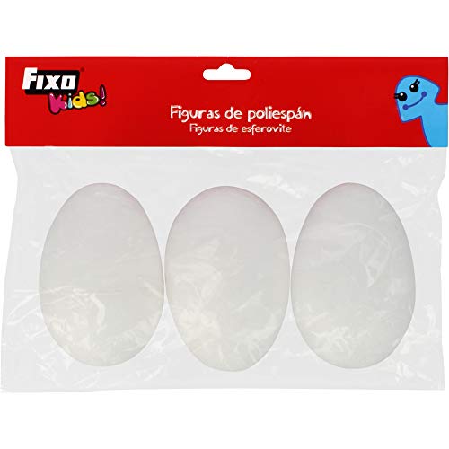 Fixo Kids Eier, Porexpan, 3 Stück, 9 cm von Fixo Kids