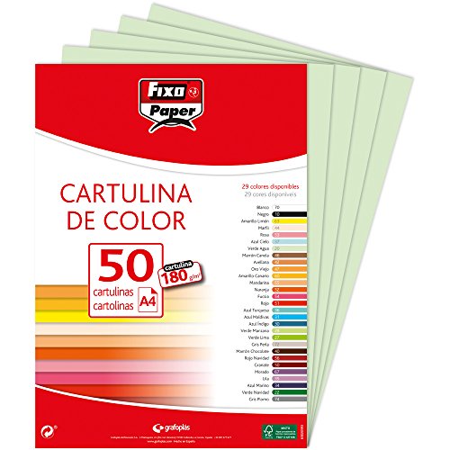 Fixo 11110320 - Packung mit 50 Karten, A4, grün Fixo 11110320 - Packung mit 50 Karten, A4, grün von Fixo