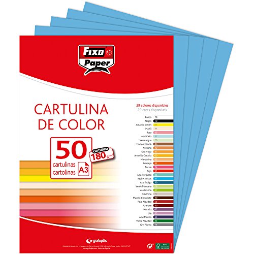 Fixo 11120331 – Pack 50 Bögen, A3, hellblau Fixo 11120331 – Pack 50 Bögen, A3, hellblau von Fixo