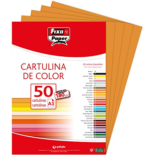 Fixo 11120342 – Pack 50 Bögen, A3, Farbe Havanna von Fixo