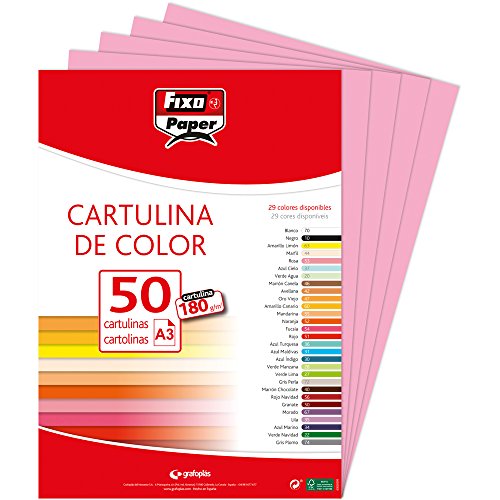 Fixo 11120353 – Pack 50 Bögen, A3, Rosa Fixo 11120353 – Pack 50 Bögen, A3, Rosa von Fixo