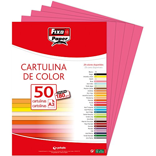 Fixo 11120354 – Pack 50 Bögen, A3, Fuchsia Fixo 11120354 – Pack 50 Bögen, A3, Fuchsia von Fixo