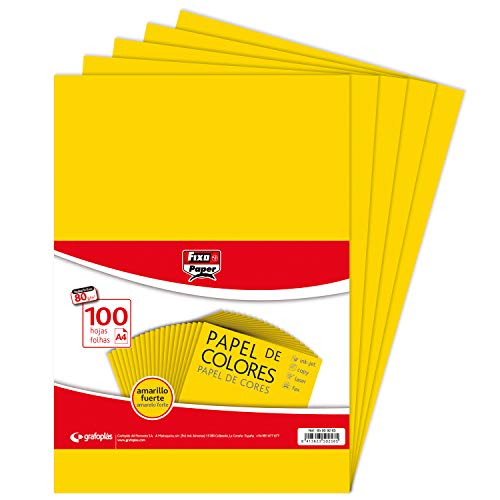 FIXO Paper 65009263 Packung mit 100 Bögen, 80 g, Papier, gelb, A4, stück FIXO Paper 65009263 Packung mit 100 Bögen, 80 g, Papier, gelb, A4, stück von Fixo
