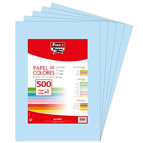 Fixo Blätter 80 g, Papier, Hellblau, A3 Fixo Blätter 80 g, Papier, Hellblau, A3 von Fixo