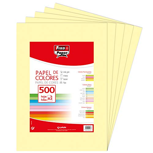 Fixo Blätter 80 g, Papier, hellgelb, A3 Fixo Blätter 80 g, Papier, hellgelb, A3 von Fixo