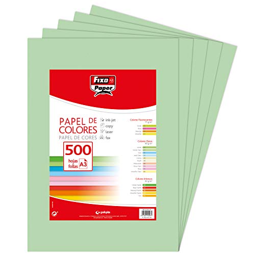 Fixo Blätter 80 g, Papier, hellgrün, A3 Fixo Blätter 80 g, Papier, hellgrün, A3 von Fixo