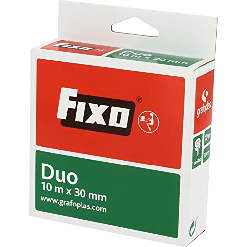 Fixo Duo 75600100 Doppelseitiges Klebeband, 30 mm x 10 m, säure- und ligninfrei, perfekt für Bastelarbeiten mit EVA und Scrapbooking, transparent Fixo Duo 75600100 Doppelseitiges Klebeband, 30 mm x 10 m, säure- und ligninfrei, perfekt für Bastelarbeiten mit EVA und Scrapbooking, transparent von Fixo