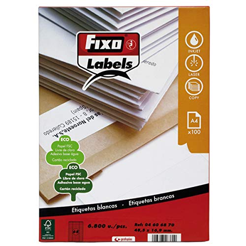Fixo Etiketten weiß 64,6 x 33,8 cm Fixo Etiketten weiß 64,6 x 33,8 cm von Fixo