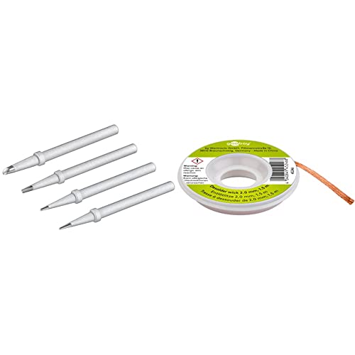 Fixpoint 51092 Ersatzlötspitzenset für Lötstation AP, 2-4 Verschiedene Ausführungen & goobay Fixpoint Entlötlitze 2mm zur Entfernung von Lötzinn An Lötstellen 1,5M, 1 Stück, 45246 Fixpoint 51092 Ersatzlötspitzenset für Lötstation AP, 2-4 Verschiedene Ausführungen & goobay Fixpoint Entlötlitze 2mm zur Entfernung von Lötzinn An Lötstellen 1,5M, 1 Stück, 45246 von Fixpoint