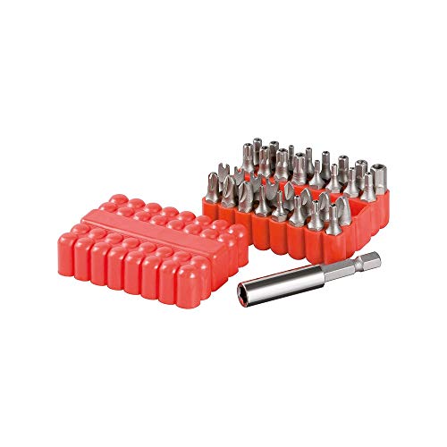 Goobay 77044 Bit Set Universal 33 Teile / Bitsatz mit magnetischen Bithalter 6,35mm / S2 Werkzeugstahl / Steckschlüsselsatz inkl. Box / Magnetische Bits / Bitbox Werkzeugset von goobay