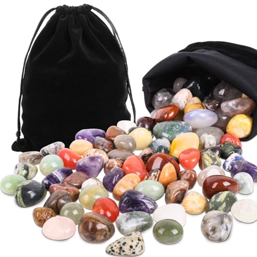 Fizdoqg Edelstein Set 2-3cm Natürliche Trommelsteine Edelsteine für Kinder Groß mit Schwarzen Stoffbeutel Edelsteine Ausgraben für Kinder, Schatzsuche, Glückssteine Fizdoqg Edelstein Set 2-3cm Natürliche Trommelsteine Edelsteine für Kinder Groß mit Schwarzen Stoffbeutel Edelsteine Ausgraben für Kinder, Schatzsuche, Glückssteine von Fizdoqg