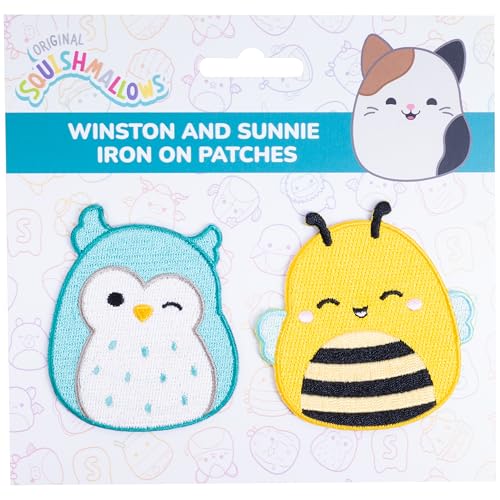 Fizz Creations Squishmallows Iron on Patches Winston The Owl & Sunny The Bee Squishmallows Patches Perfect for Customizing Clothing & Bags Cute Patch Kawaii Patches Fizz Creations Squishmallows Iron on Patches Winston The Owl & Sunny The Bee Squishmallows Patches Perfect for Customizing Clothing & Bags Cute Patch Kawaii Patches von Fizz Creations