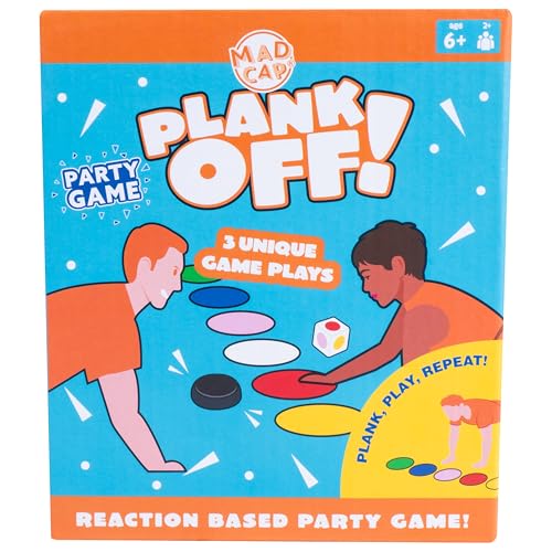 Plank Off! Ein schnelllebiges, reaktionsbasiertes Partyspiel, während Sie die Plankenposition halten! Inklusive 3 einzigartigen Spielen, lustige Spiele, Partyspiele für Erwachsene Plank Off! Ein schnelllebiges, reaktionsbasiertes Partyspiel, während Sie die Plankenposition halten! Inklusive 3 einzigartigen Spielen, lustige Spiele, Partyspiele für Erwachsene von Fizz Creations