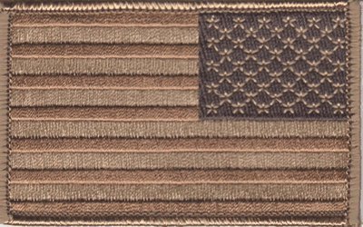 US Desert Brown Reversed iron-on embroidered patch by Flag It US Desert Brown Reversed iron-on embroidered patch by Flag It von Flag It