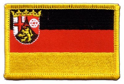 Aufnäher Patch Flagge Deutschland Rheinland-Pfalz - 8 x 6 cm von Flaggenfritze