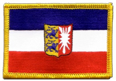 Aufnäher Patch Flagge Deutschland Schleswig-Holstein - 8 x 6 cm von Flaggenfritze