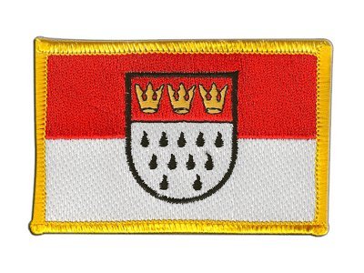 Aufnäher Patch Flagge Deutschland Stadt Köln - 8 x 6 cm von Flaggenfritze