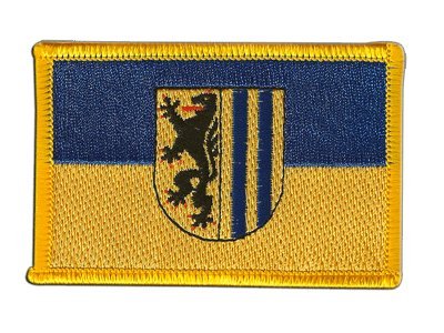 Aufnäher Patch Flagge Deutschland Stadt Leipzig - 8 x 6 cm von Digni