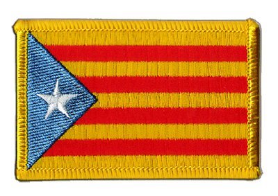 Aufnäher Patch Flagge Estelada blava Katalonien - 8 x 6 cm von Flaggenfritze