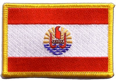 Aufnäher Patch Flagge Frankreich Französisch Polynesien - 8 x 6 cm von Digni