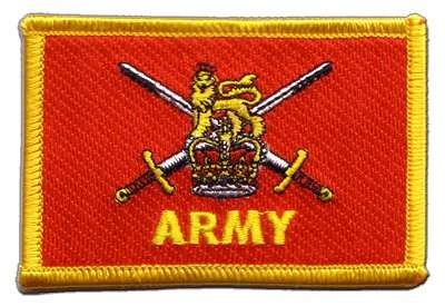 Aufnäher Patch Flagge Großbritannien British Army - 8 x 6 cm von Digni