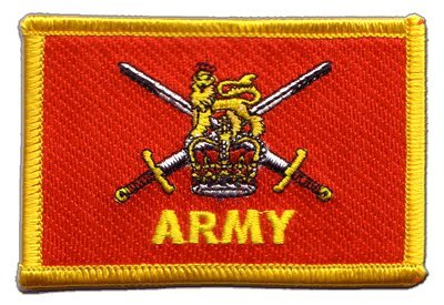 Aufnäher Patch Flagge Großbritannien British Army - 8 x 6 cm von Flaggenfritze