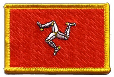 Aufnäher Patch Flagge Großbritannien Isle of Man - 8 x 6 cm von Digni