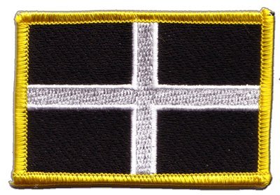 Aufnäher Patch Flagge Großbritannien St. Piran Cornwall - 8 x 6 cm von Flaggenfritze