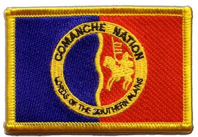 Aufnäher Patch Flagge Indianer Comanche - 8 x 6 cm von Flaggenfritze