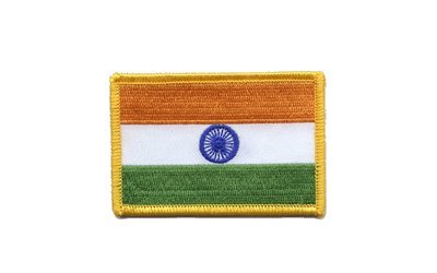 Aufnäher Patch Flagge Indien - 8 x 6 cm von Flaggenfritze
