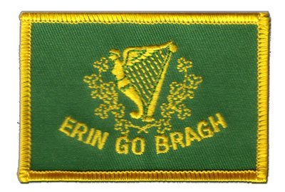 Aufnäher Patch Flagge Irland Erin Go Bragh - 8 x 6 cm von Flaggenfritze