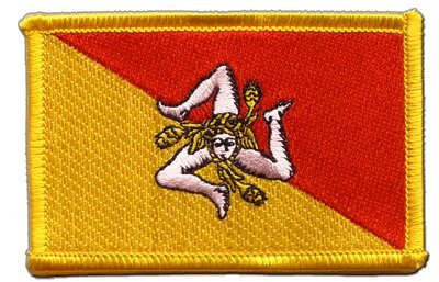 Aufnäher Patch Flagge Italien Sizilien - 8 x 6 cm von Digni