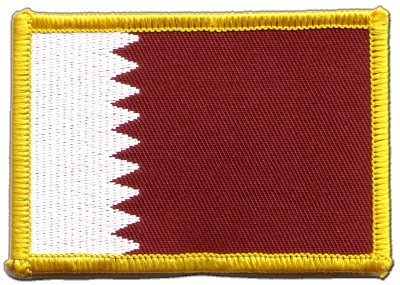 Aufnäher Patch Flagge Katar - 8 x 6 cm von Flaggenfritze