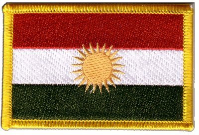 Aufnäher Patch Flagge Kurdistan - 8 x 6 cm von Flaggenfritze