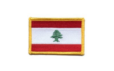 Aufnäher Patch Flagge Libanon - 8 x 6 cm von Flaggenfritze
