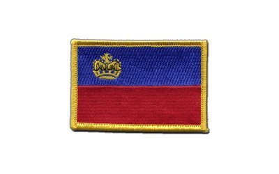 Aufnäher Patch Flagge Liechtenstein - 8 x 6 cm von Flaggenfritze