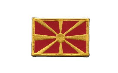 Aufnäher Patch Flagge Mazedonien - 8 x 6 cm von Digni