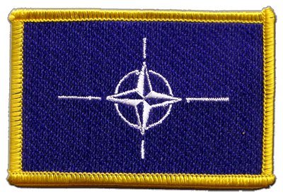 Aufnäher Patch Flagge NATO - 8 x 6 cm von Flaggenfritze